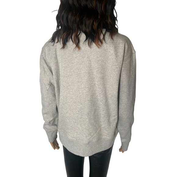 Moose Knuckles Nackawic Real Fur Graphic Oversized Sweatshirt Gray Size XS - Picture 5 of 10